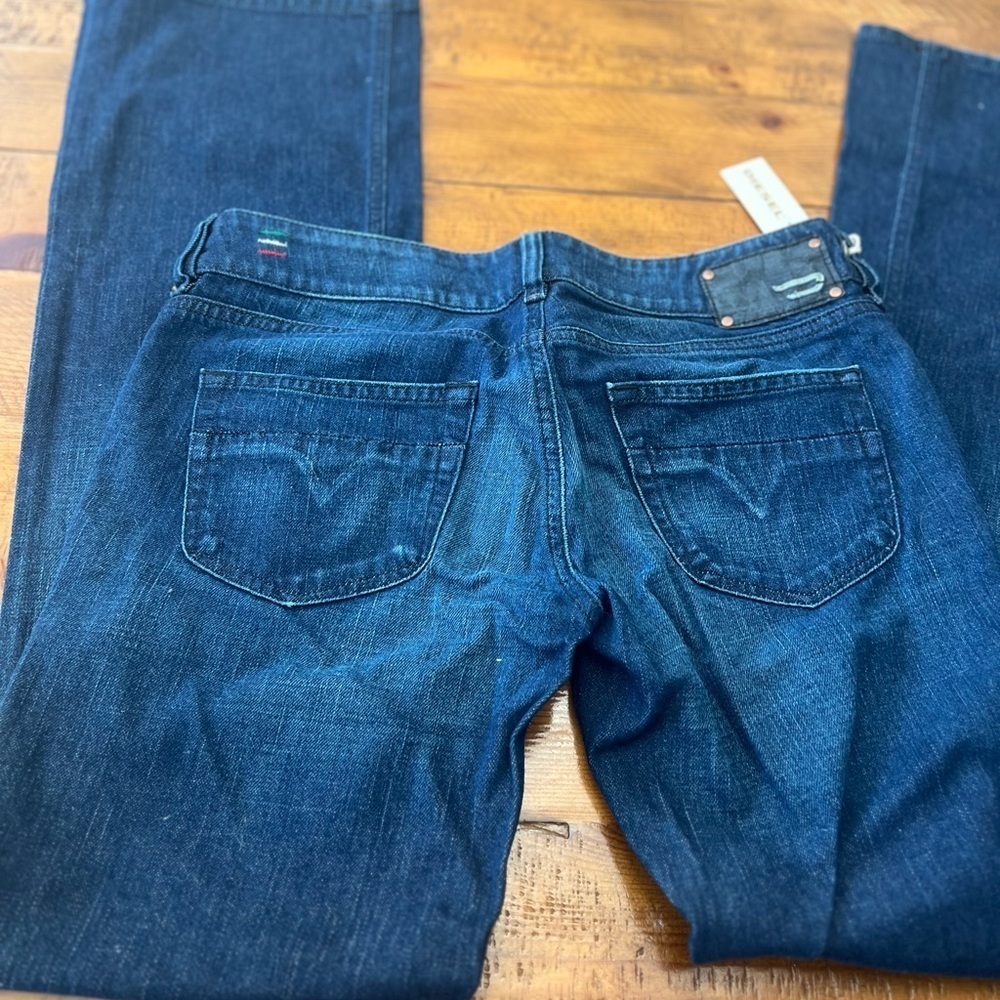 Diesel Blue Flare Wide Leg Jeans Size 30 Made in Italy Women’s jeans - Picture 6 of 16